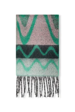 James Lakeland Abstract Green Scarf