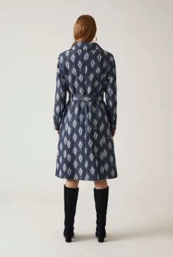 James Lakeland Abstract Print Trench Coat