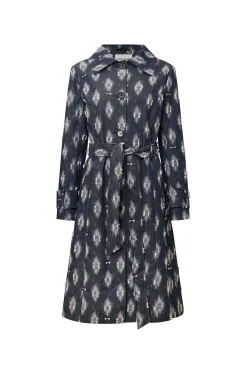 James Lakeland Abstract Print Trench Coat