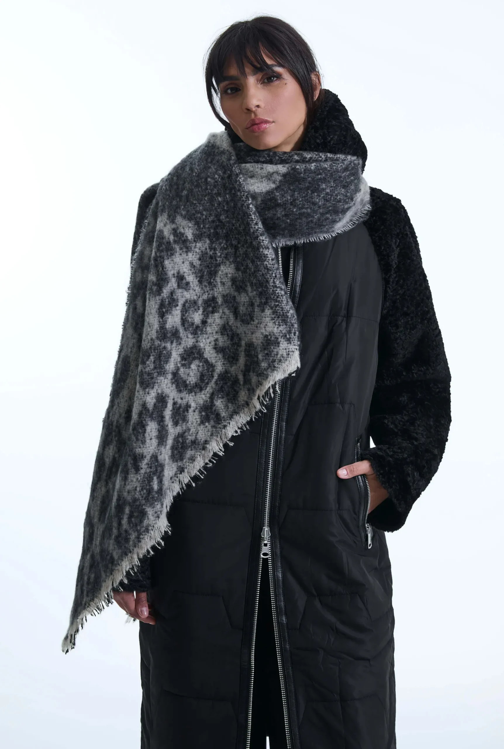 James Lakeland Asymmetrical Blue Scarf
