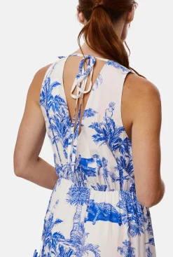 James Lakeland Asymmetrical Ruching Midi Dress