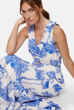 James Lakeland Asymmetrical Ruching Midi Dress