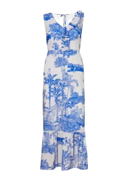 James Lakeland Asymmetrical Ruching Midi Dress