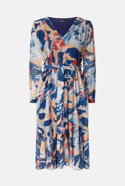 James Lakeland Belted Midi Dress Blue