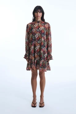 James Lakeland Birds Eye Midi Dress