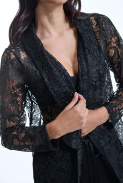 James Lakeland Black Lace Blazer