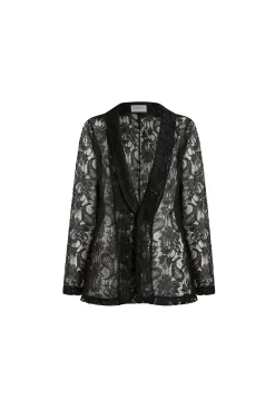 James Lakeland Black Lace Blazer