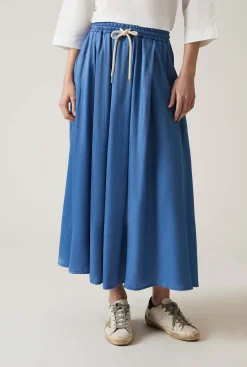 James Lakeland Blue Maxi Skirt