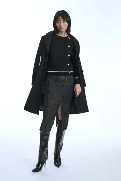 James Lakeland Bow Detail Black Jumper