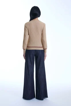 James Lakeland Bow Detail Camel Jumper
