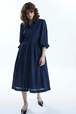 James Lakeland Broderie Anglaise Midi Dress