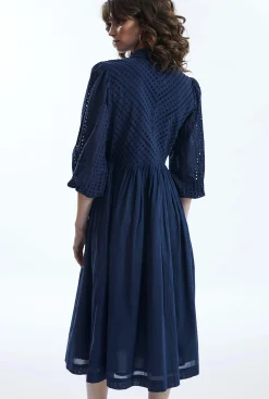 James Lakeland Broderie Anglaise Midi Dress