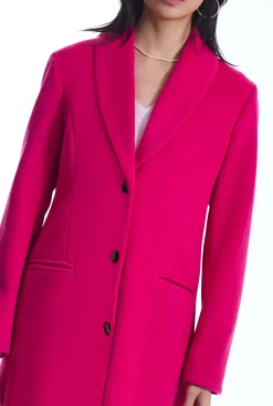 James Lakeland Button Fuchsia Coat