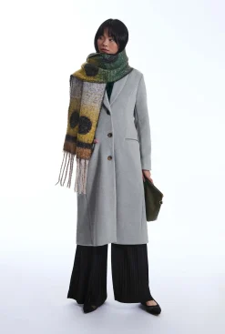 James Lakeland Button Grey Coat