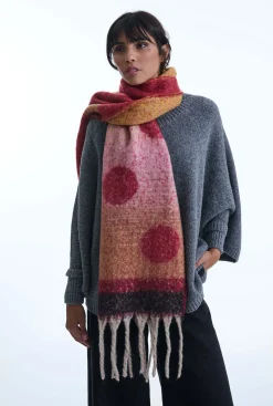 James Lakeland Circle Red Scarf