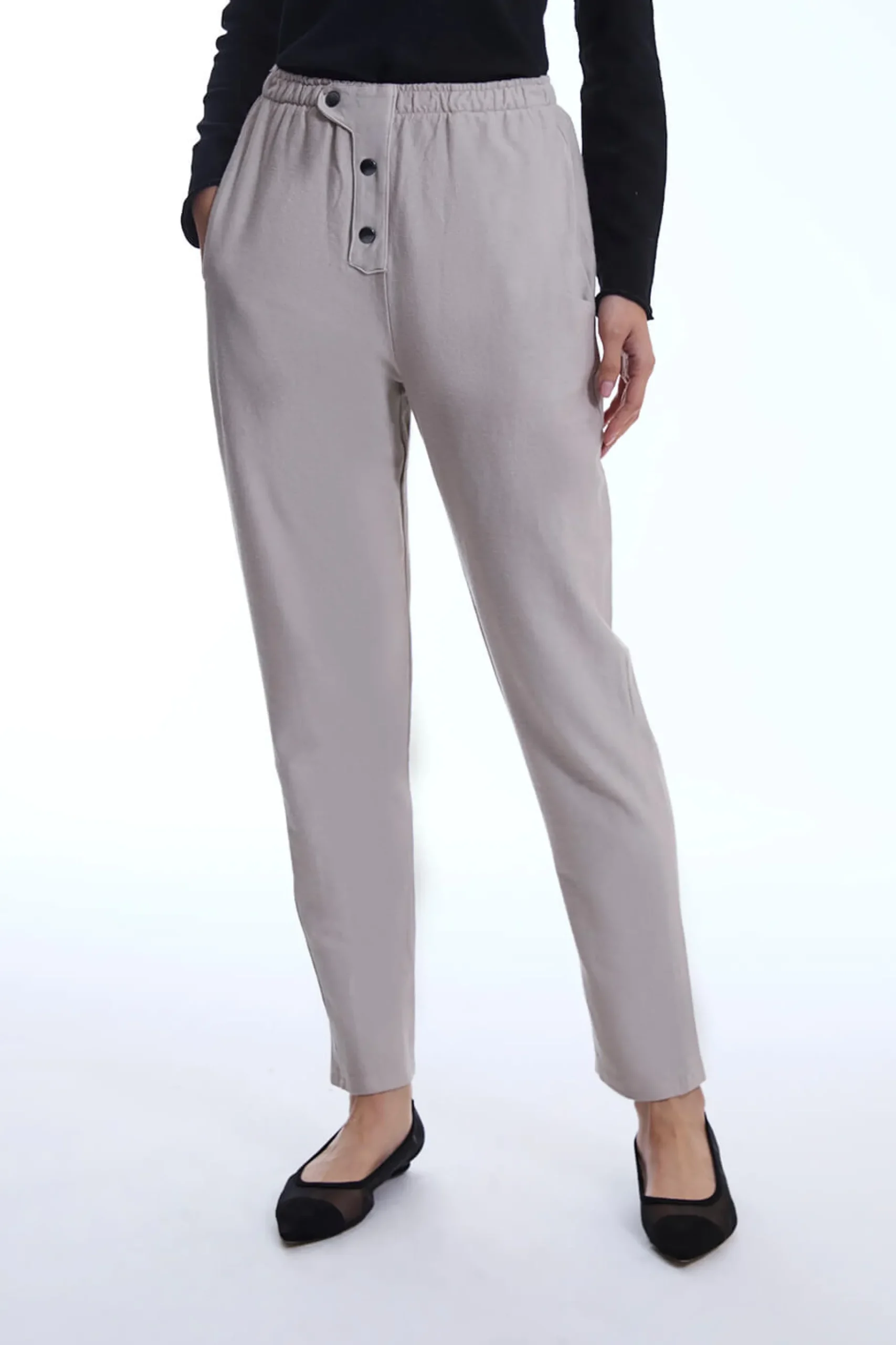 James Lakeland Cotton Beige Trousers