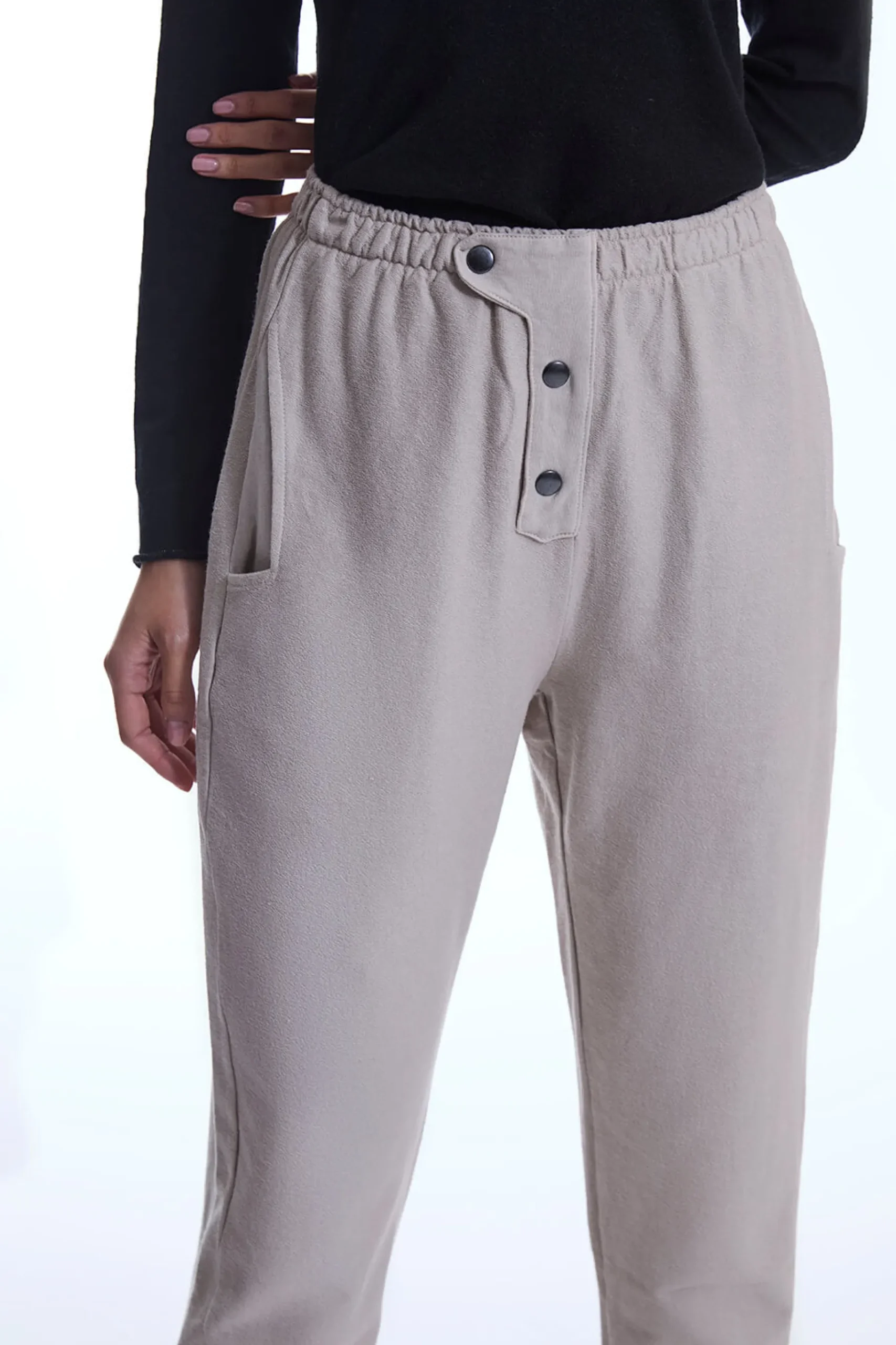 James Lakeland Cotton Beige Trousers