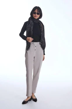 James Lakeland Cotton Beige Trousers