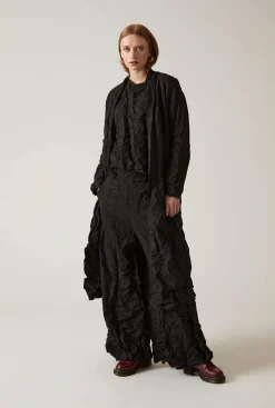James Lakeland Crinkled Black Cardigan