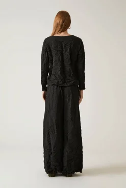 James Lakeland Crinkled Black Top