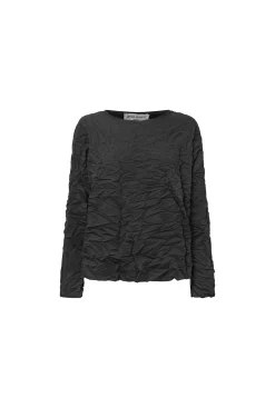 James Lakeland Crinkled Black Top