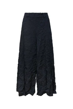 James Lakeland Crinkled Navy Trousers