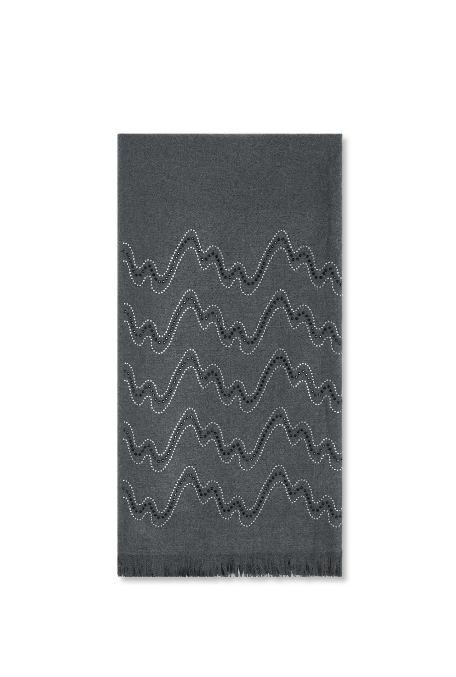 James Lakeland Crystal Wave Grey Scarf