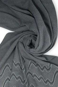 James Lakeland Crystal Wave Grey Scarf