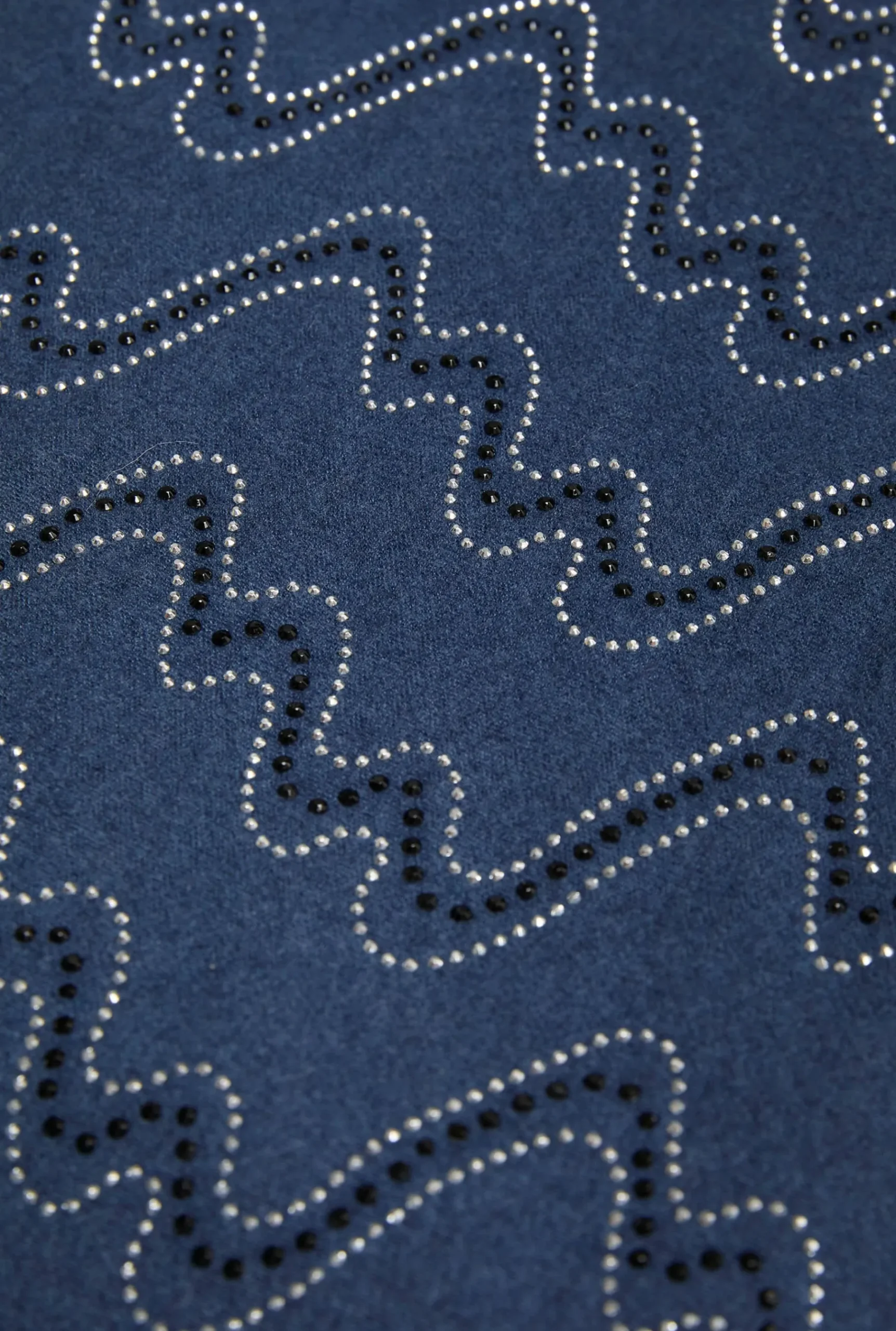 James Lakeland Crystal Wave Navy Scarf