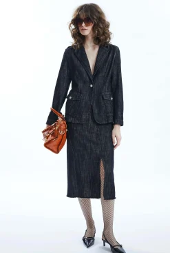 James Lakeland Dark Jean Tailored Blazer