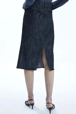 James Lakeland Dark Jean Tailored Skirt