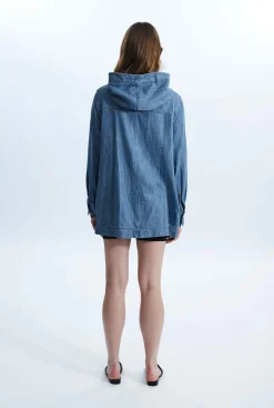 James Lakeland Denim Blaser With Hood