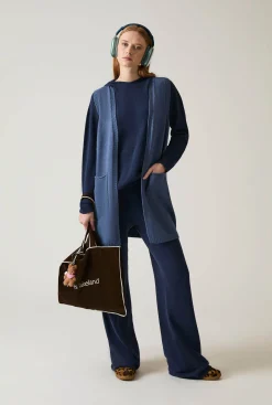 James Lakeland Denim Knitted Gilet