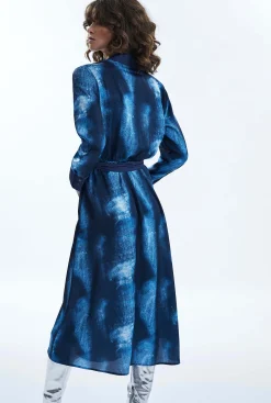 James Lakeland Denim Print Midi Dress