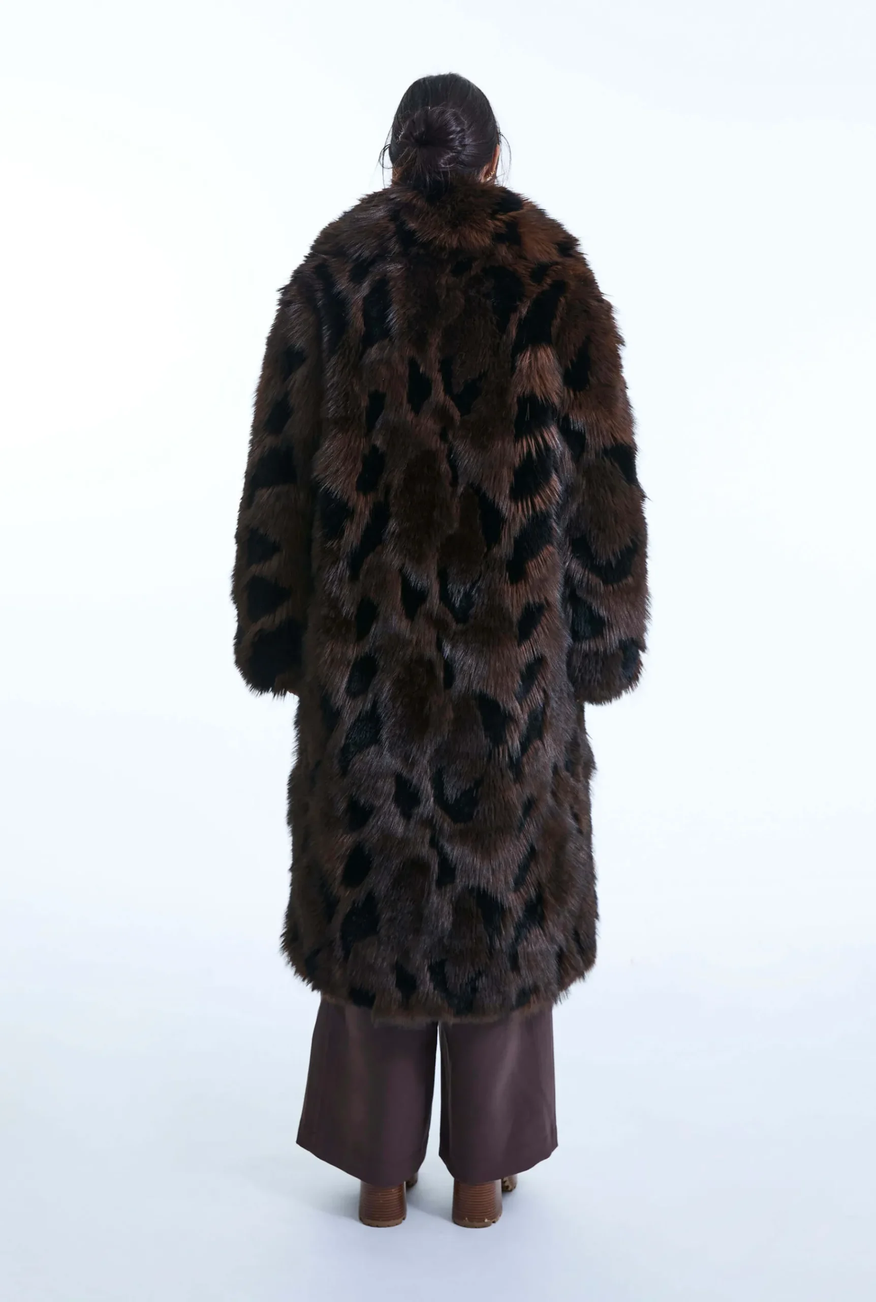 James Lakeland Distressed Faux Fur Coat
