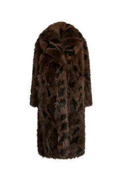 James Lakeland Distressed Faux Fur Coat