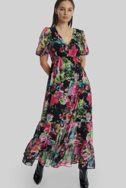 James Lakeland Floral V-neck Midi Dress
