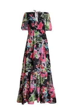 James Lakeland Floral V-neck Midi Dress