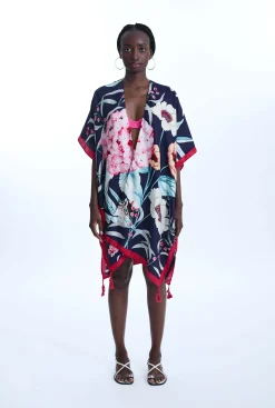 James Lakeland Flower Print Kaftan