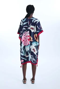 James Lakeland Flower Print Kaftan