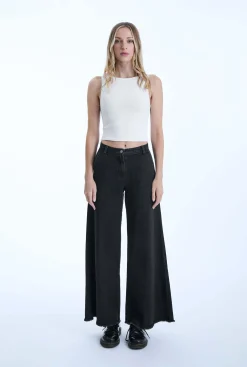 James Lakeland Frayed Black Jeans