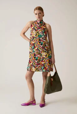 James Lakeland Halterneck Print Dress
