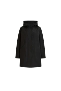 James Lakeland Hooded Black Raincoat