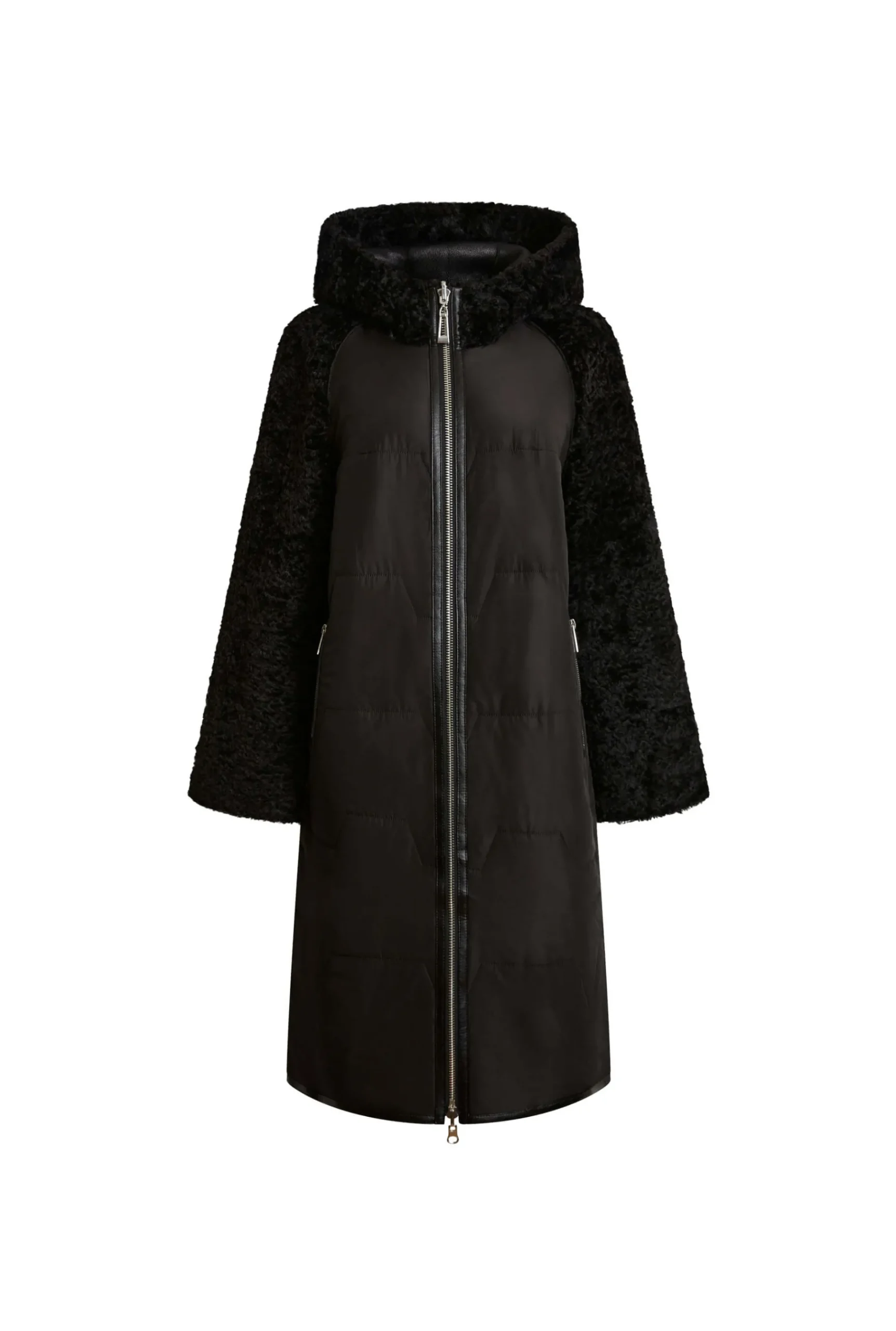 James Lakeland Hooded Faux Fur Coat