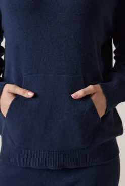 James Lakeland Hooded Navy Jumper