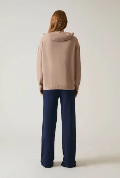James Lakeland Hooded Taupe Jumper