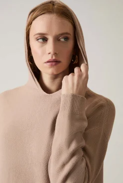 James Lakeland Hooded Taupe Jumper