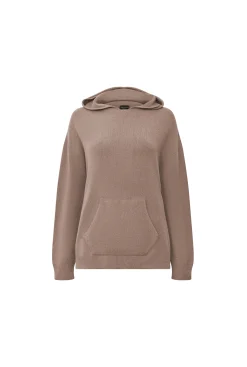 James Lakeland Hooded Taupe Jumper