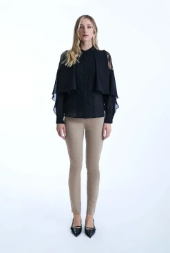 James Lakeland Lace Front Detail Shirt