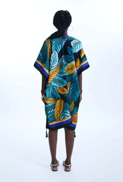 James Lakeland Leaf Print Kaftan